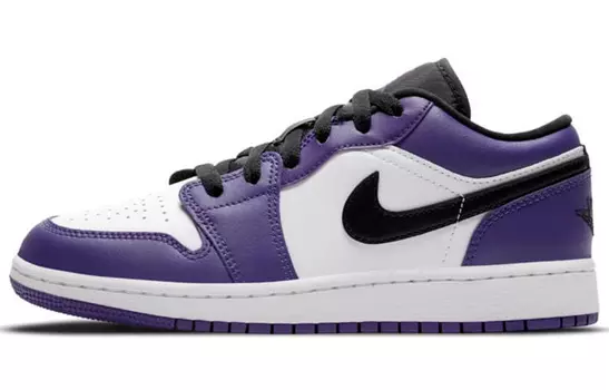 Кроссовки Jordan 1 Low Court Purple White GS