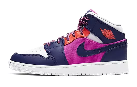 Кроссовки Jordan 1 Mid GS Fire Pink