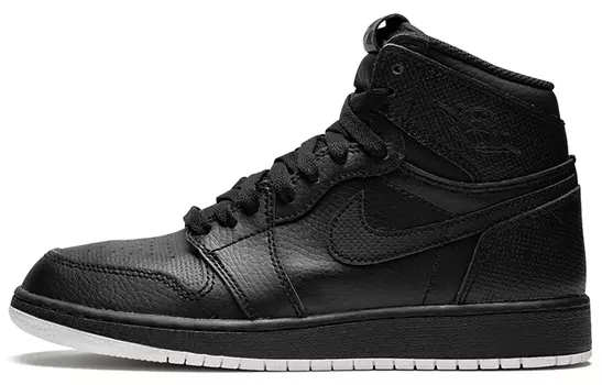 Кроссовки Jordan 1 Retro High OG GS Black Perforated