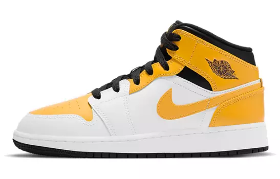 Кроссовки Jordan 1 Mid University Gold GS