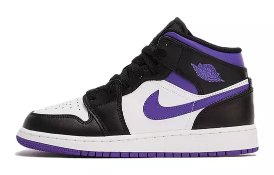 Кроссовки Jordan 1 Mid Dark Iris GS