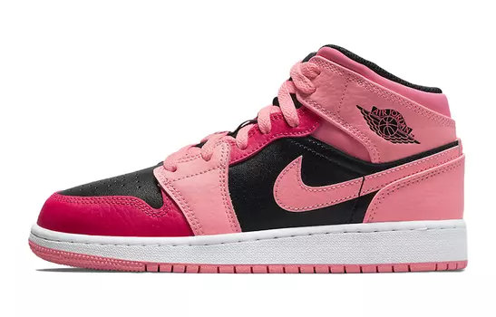 Кроссовки Jordan 1 Mid Coral Chalk GS