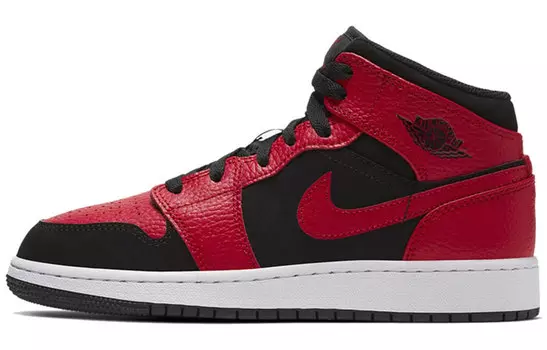 Кроссовки Jordan 1 Mid Reverse Bred GS