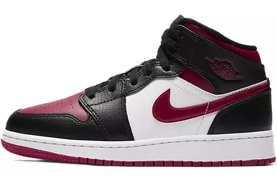 Кроссовки Jordan 1 Mid Bred Toe GS