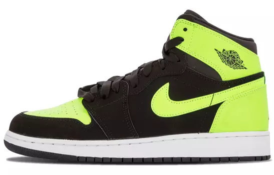 Кроссовки Jordan 1 Retro High GS Black Ghost Green