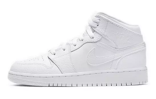 Кроссовки Jordan 1 Mid GS Triple White