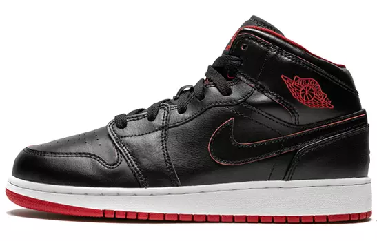 Кроссовки Jordan 1 Retro Mid Black Gym Red