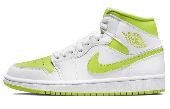 Кроссовки JORDAN 1 Mid White Lime Women's