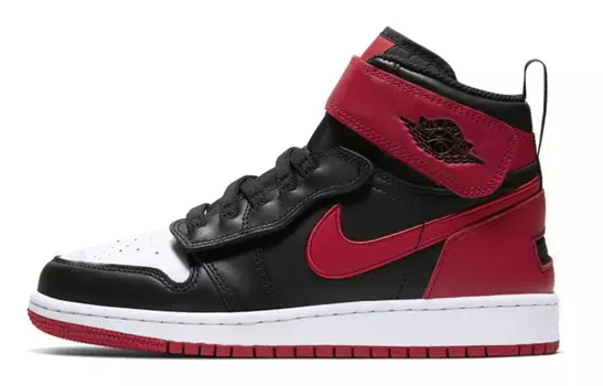 Кроссовки Jordan 1 High FlyEase Bred White Toe GS