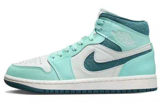 Кроссовки JORDAN 1 Mid Chenille Bleached Turquoise Women's