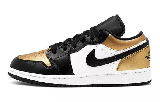 Кроссовки Jordan 1 Low Gold Toe GS