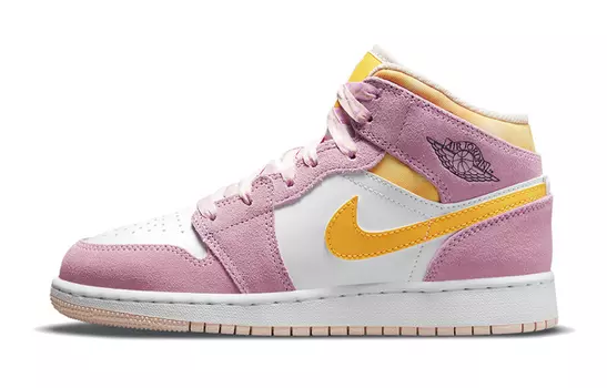 Кроссовки Jordan 1 Mid SE Arctic Pink GS