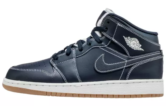 Кроссовки Jordan 1 Retro Mid GS Obsidian