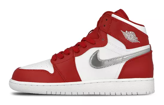 Кроссовки Jordan 1 Retro High Silver Medal GS