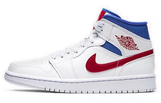 Кроссовки Jordan 1 Mid White Red Royal Women's
