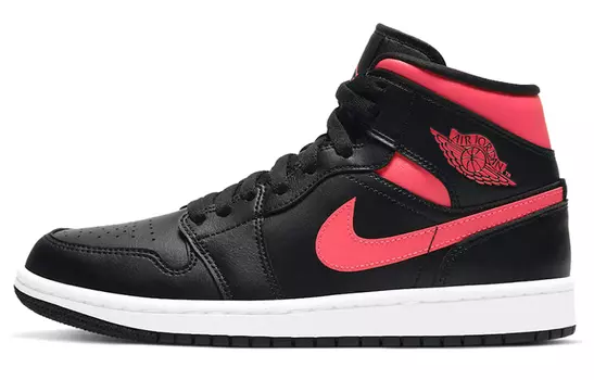 Кроссовки Jordan 1 Mid Black Siren Red Women's