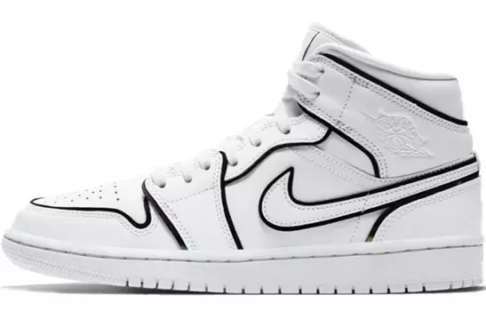 Кроссовки Jordan 1 Mid Iridescent Reflective White Women's