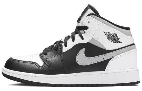 Кроссовки Jordan 1 Mid White Shadow GS