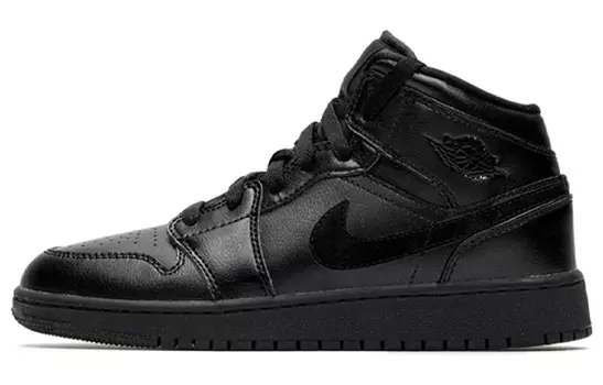Кроссовки Jordan 1 Mid GS Deep Black