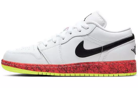 Кроссовки Jordan 1 Low Multi-Color Midsoles White GS