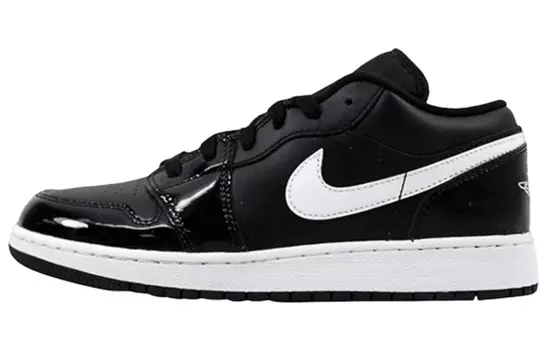 Кроссовки JORDAN 1 Low Black Patent White GS