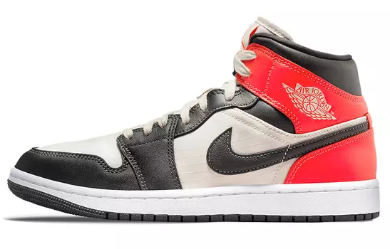 Кроссовки JORDAN 1 Mid Newsprint Light Orewood Brown Women's