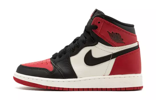 Кроссовки Jordan 1 Retro High Bred Toe GS