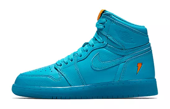 Кроссовки Jordan 1 Retro High Gatorade Blue Lagoon GS