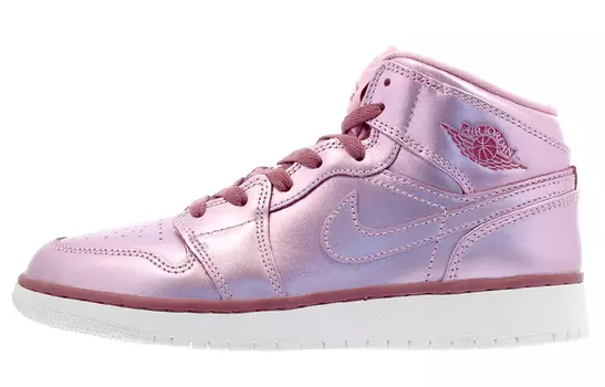 Кроссовки JORDAN 1 Mid Pink Rise GS