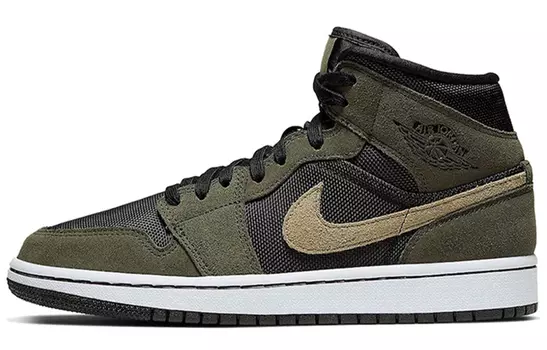 Кроссовки Jordan 1 Mid Military Olive Women's