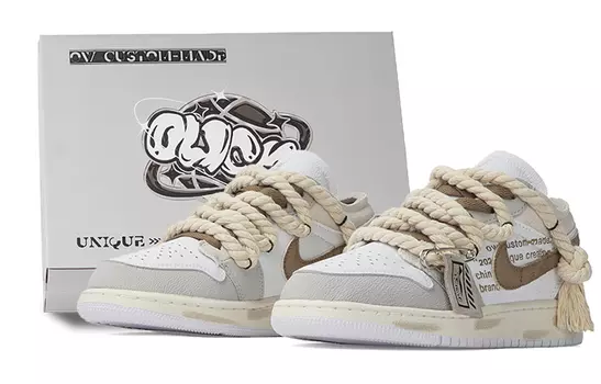 Кроссовки Jordan Air Jordan 1 Vintage Basketball Women, бежевый