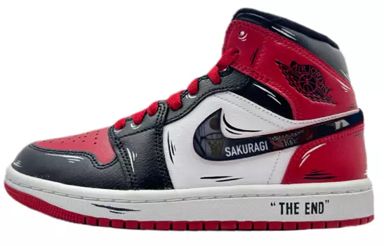 Jordan Air Jordan 1 Винтажные женские баскетбольные кроссовки, бордовый