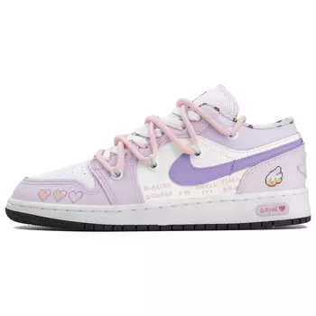 Jordan Air Jordan 1 Винтажные женские баскетбольные кроссовки, цвет lavender lilac