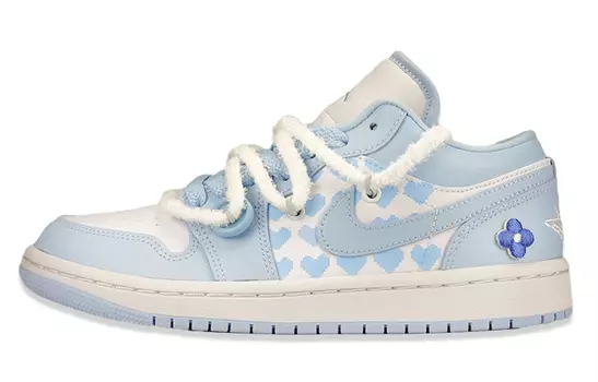 Jordan Air Jordan 1 Винтажные женские баскетбольные кроссовки, цвет sky blue
