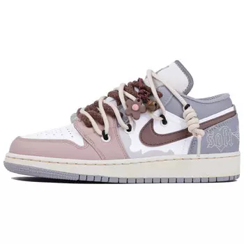 Jordan Air Jordan 1 Винтажные женские баскетбольные кроссовки, светло-серый