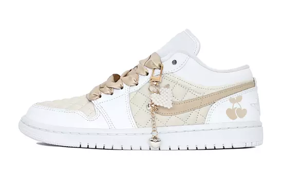 Jordan Air Jordan 1 Винтажные женские баскетбольные кроссовки, желтый