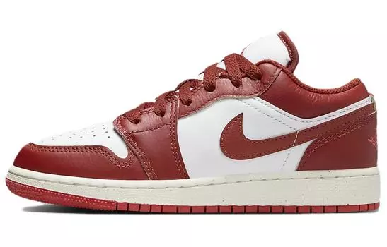 ДУбль Jordan Air Jordan 1 винтажные баскетбольные кроссовки женские, Белый/Красный