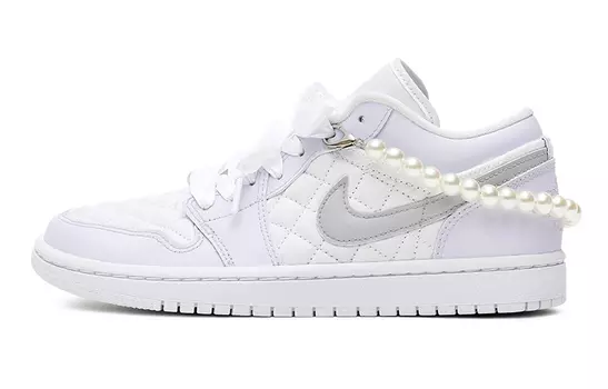 Кроссовки Air JORDAN 1 Vintage Basketball Shoes Women's Low-Top Purple White/Gray