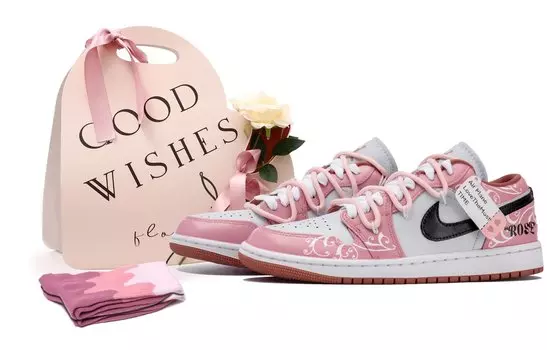 Jordan Air Jordan 1 винтажные баскетбольные кроссовки женские, Pink