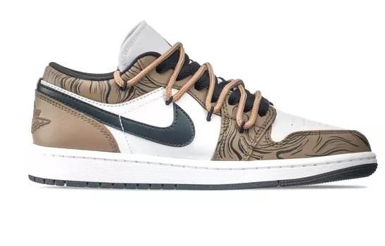 Jordan Air Jordan 1 винтажные баскетбольные кроссовки женские, Black/Brown