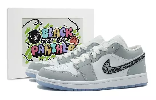 Jordan Air Jordan 1 винтажные баскетбольные кроссовки женские, Gray