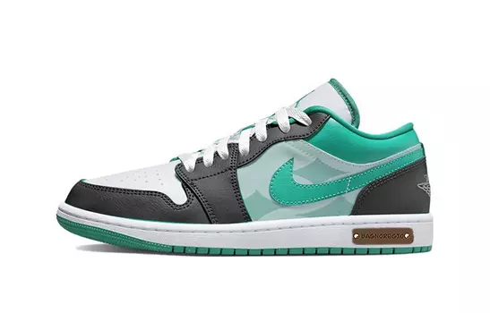 Jordan Air Jordan 1 винтажные баскетбольные кроссовки женские, Black/Green