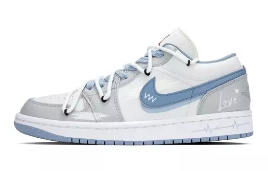 Jordan Air Jordan 1 винтажные баскетбольные кроссовки женские, Blue