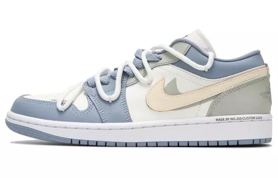 Jordan Air Jordan 1 винтажные баскетбольные кроссовки женские, Metallic Blue