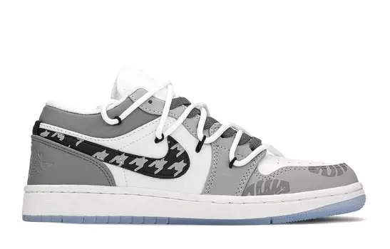 Jordan Air Jordan 1 винтажные баскетбольные кроссовки женские, Black/Gray