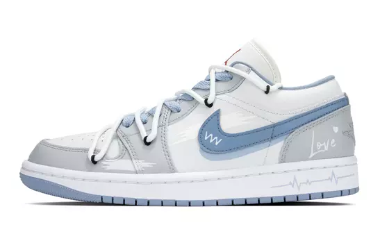 Jordan Air Jordan 1 винтажные баскетбольные кроссовки женские, Blue