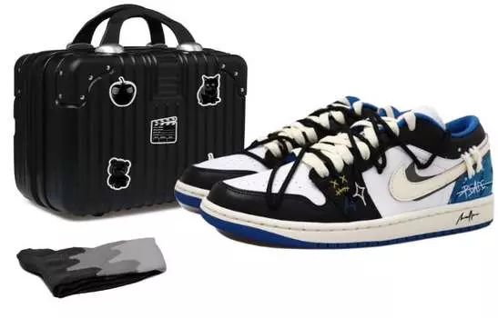Jordan Air Jordan 1 винтажные баскетбольные кроссовки женские, Black