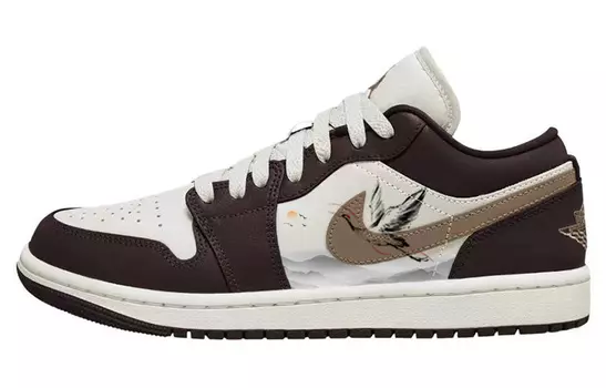 Jordan Air Jordan 1 винтажные баскетбольные кроссовки женские, Dark Brown