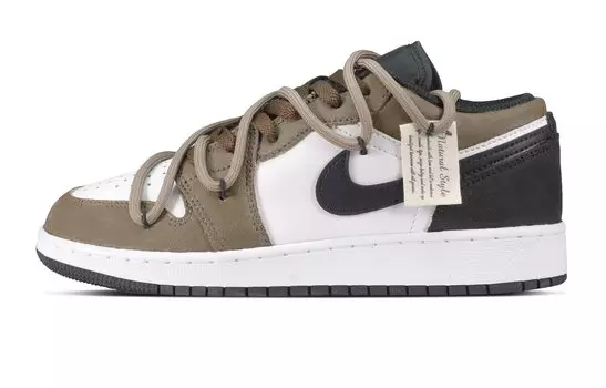 Jordan Air Jordan 1 винтажные баскетбольные кроссовки женские, Black/Brown