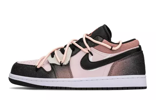 Jordan Air Jordan 1 винтажные баскетбольные кроссовки женские, Pink/ Black